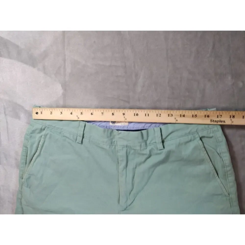 J. Crew Chino Shorts Mens 35 Mint Green 100% Cotton Preppy Outdoor Beach Casual